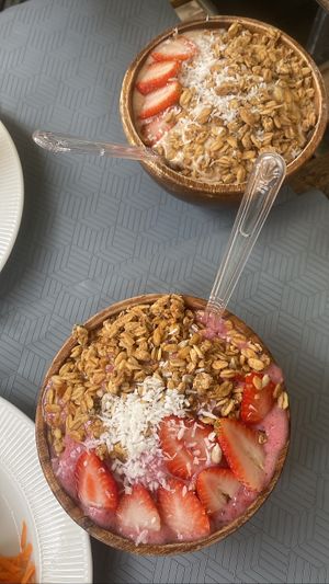 Frozen bowl . Like ice cream 🍦  #Veganuary at Tropic Bowl in Las Terrenas