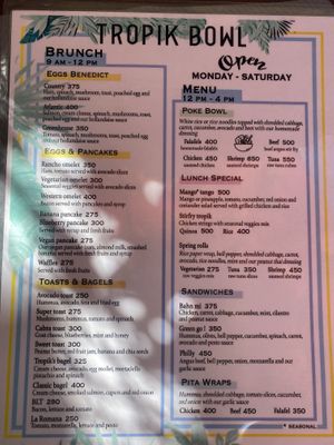 Many vegan options  #Veganuary at Tropic Bowl in Las Terrenas