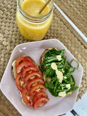 Hummus is the best   at Tropic Bowl in Las Terrenas