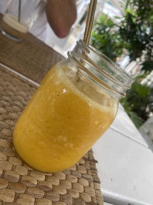 That smoothie was a bomb 😍 with ginger and pasion fruit   at Tropic Bowl in Las Terrenas