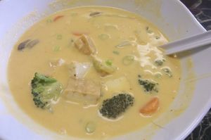 creamy coconut soup at Thian's Thai Fusion in Ocean Shores