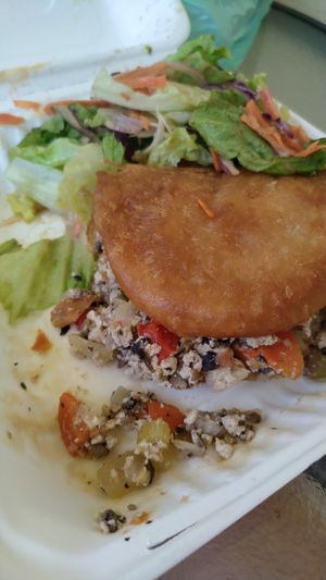 Kind of sanswich at Lagoonies Bistro & Bar in Cole Bay