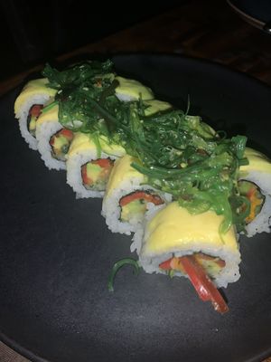 Vegan sushi  at Hamachi in Cartagena