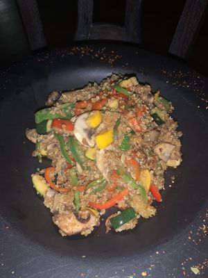 Quinoa stir fry  at Hamachi in Cartagena