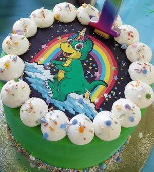 Dinocorn carrot cake at The Cake People in Keilor Park