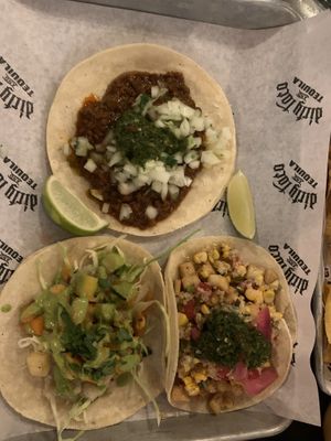 Vegan tacos   at Dirty Taco + Tequila in Wantagh