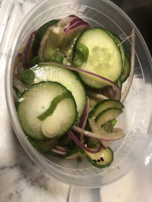 Asian cucumber salad   at Dirty Taco + Tequila in Rockville Centre