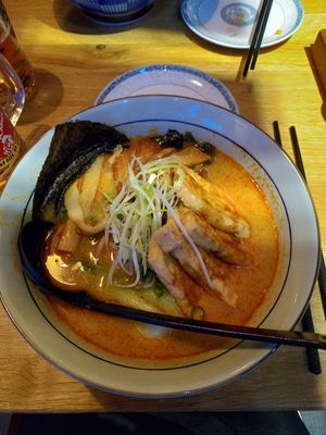 Spicy tofu ramen at Takumi in Rotterdam