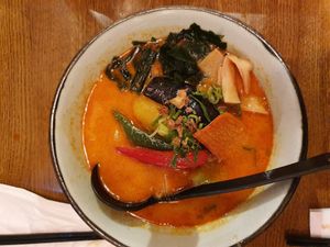 Veggie shoyu ramen at Takumi in Rotterdam