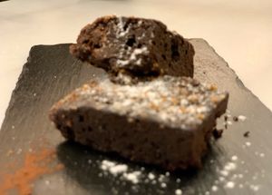 Brownie vegano at Kriti in Barcelona