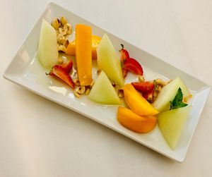 jardin de frutas con almibar de manzanilla  at Kriti in Barcelona