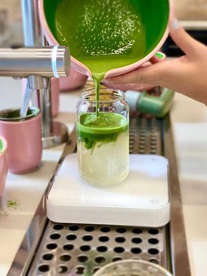 Matcha Kombucha at Matcha Gracias in Barcelona