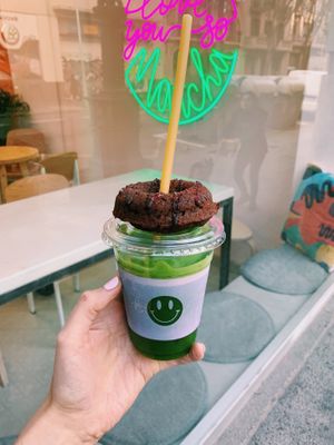 Vegan Donut at Matcha Gracias in Barcelona