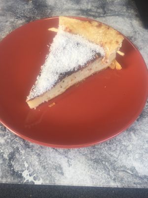 Coconut cake at Vegan Box in Faro