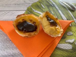 Custard tart! at Vegan Box in Faro