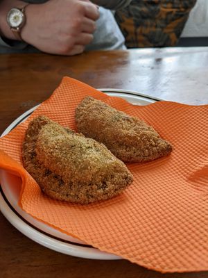 Vegan pasties at Vegan Box in Faro