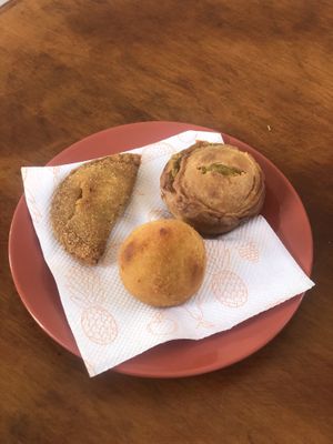 Savory pastries  at Vegan Box in Faro