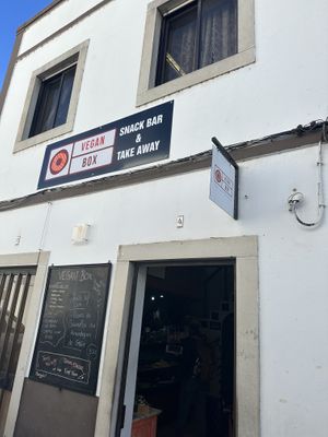 Nice graphics   at Vegan Box in Faro