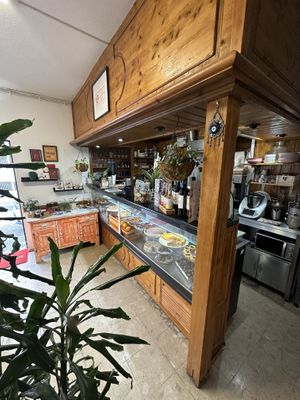 Fantastic main serving counter   at Vegan Box in Faro