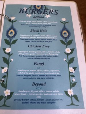 Menu   at Vegan Box in Faro