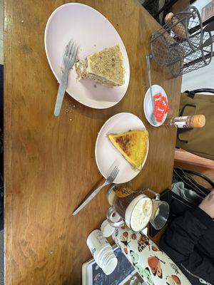 Incredible cakes & coffee   at Vegan Box in Faro