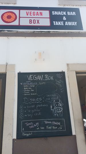Specials of the day. at Vegan Box in Faro