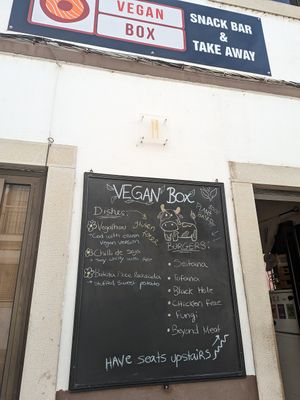 Menu at Vegan Box in Faro