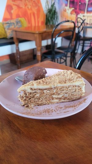 traditional cake at Vegan Box in Faro