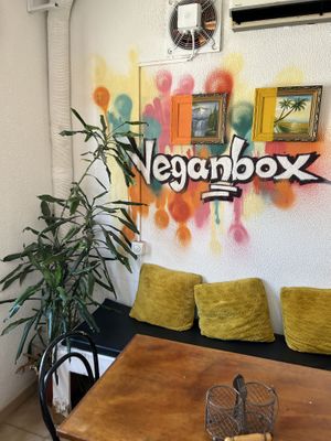 Seating both upstairs & downstairs  at Vegan Box in Faro