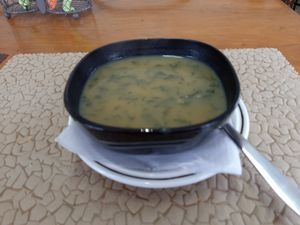 Soup of the day. at Vegan Box in Faro