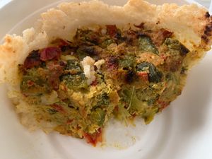 Vegan quiche at The Organic Deli & Market in Buenos Aires