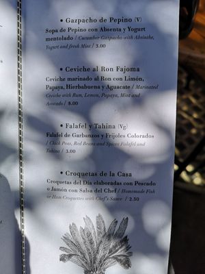 Main dishes at Fajoma in Havana