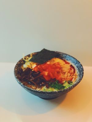 Vegan miso ramen at Hi Noodle in Reykjavik