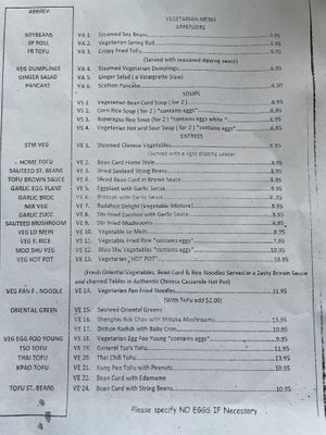 Look at this menu!  at Golden Chopsticks in Wheeling