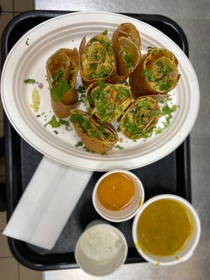 Vegan spring roll doss. at Saivam in Anaheim