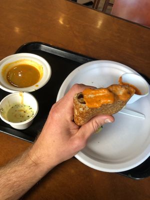 Chutney dipping sauces at Saivam in Anaheim