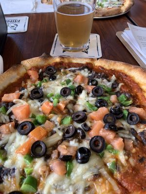 Vegan Pizza of the Week= Mexican!  at Dangerous Minds Brewing Co in Pompano Beach