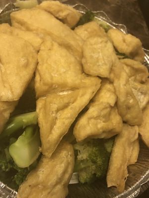 Tofu steam broccoli  at Amitabha Vegan in Fresh Meadows