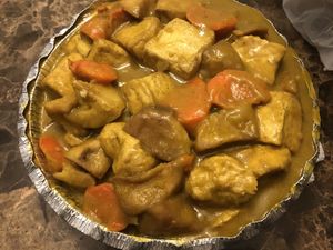 Curry potato  at Amitabha Vegan in Fresh Meadows