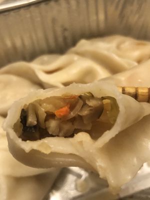Dumpling at Amitabha Vegan in Fresh Meadows