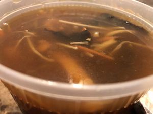 Hot and sour Soup  at Amitabha Vegan in Fresh Meadows
