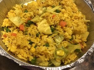 Pineapple rice  at Amitabha Vegan in Fresh Meadows
