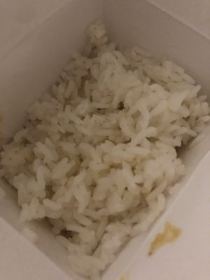 White rice  at Amitabha Vegan in Fresh Meadows