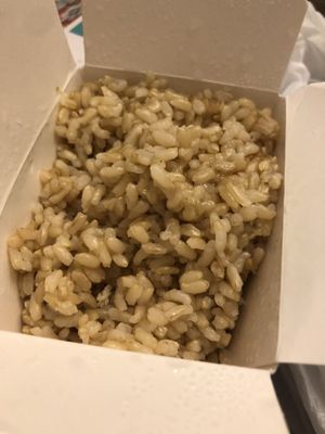 Brown rice  at Amitabha Vegan in Fresh Meadows