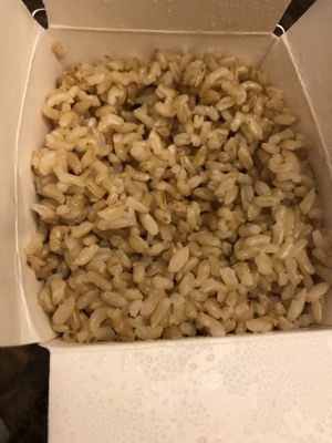 Brown rice  at Amitabha Vegan in Fresh Meadows