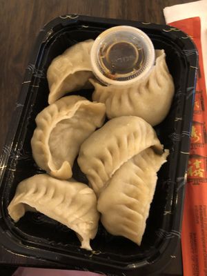 Vegan dumpling  at Amitabha Vegan in Fresh Meadows