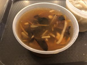Sweet sour soup  at Amitabha Vegan in Fresh Meadows