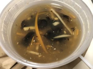 Sweet sour soup  at Amitabha Vegan in Fresh Meadows