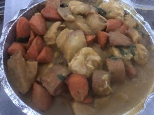 Vegan chicken curry  at Amitabha Vegan in Fresh Meadows
