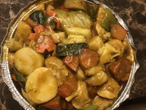 Vegan curry chicken  at Amitabha Vegan in Fresh Meadows